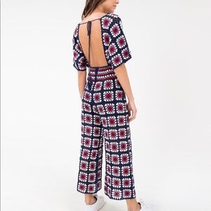 RARE Farm Rio Crochet Jumpsuit